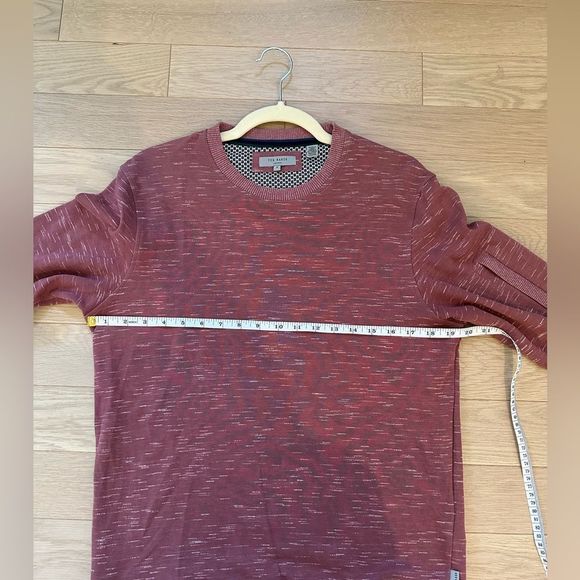 TED BAKER CREW NECK SWEATER/sweatshirt. Dusty rose size 3/small - medium. EUC - Picture 12 of 12